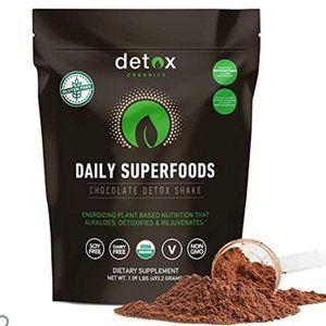 NEW DETOX ORGANICS CHOCOLATE SHAKE - 1.09 lbs